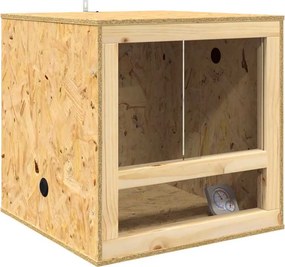 vidaXL Terrarium Καφέ 50 x 50 x 50 cm OSB