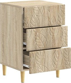 vidaXL Κομοδίνο Sonoma Δρυς 43 x 41 x 66,5 cm Επεξεργασμένο Ξύλο
