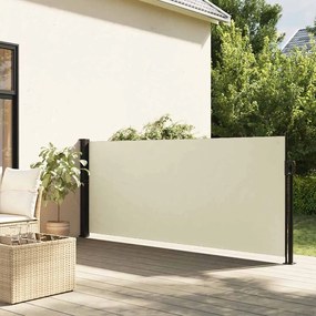 vidaXL Σκίαστρο Πλαϊνό Συρόμενο Κρεμ 140 x 600 εκ.