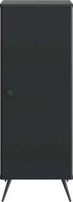 vidaXL Πλαϊνό γραφείο Μαύρο 33 x 34,5 x 90 εκ Επεξεργασμένο Ξύλο