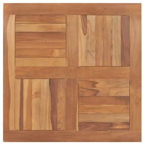 vidaXL Επιφάνεια Τραπεζιού Τετράγωνη 80x80x2,5 εκ. Μασίφ Ξύλο Teak