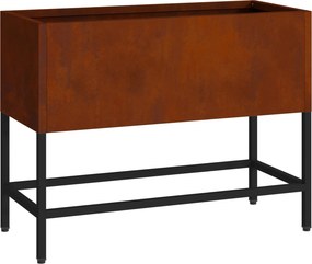 vidaXL Υψωμένη Γλάστρα Κήπου Σκ rusty 60 x 26 x 45 εκ
