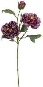 Τεχνητό Λουλούδι Παιώνια 00-10000-8 71cm Crimson Marhome Πλαστικό, Ύφασμα