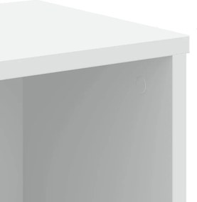 vidaXL Βιβλιοθήκη Λευκή 50x25x105 εκ. από Επεξεργασμένο Ξύλο