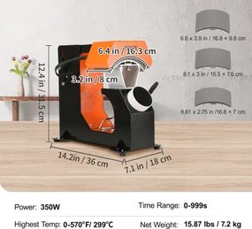 VEVOR Hat Heat Press Auto Cap Heat Press 3 Heating Pads Sublimation Transfer