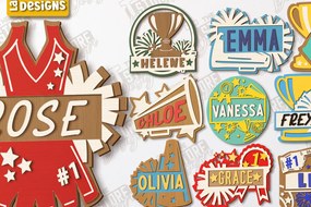 Intra απο ξύλο plywood 3mm-4mm πάχος πινακίδων μαζορέτας | Cheer Team Δίασταση 30x20 cm INTRAFABR-118746337