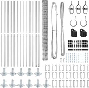 vidaXL Στύλος Περιφράξεων Γαλβανισμένο 25 x 1,6 μ Ατσάλι