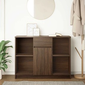 VidaXL Συρταριέρα με Συρτάρια καφέ δρυς 101x35x76 εκ. Επεξ. Ξύλο