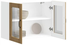 Ντουλάπι τοίχου κουζίνας με γυάλινη πόρτα "Lucca" Artisan Oak