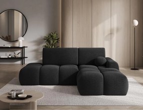 Γωνιακός Καναπές Vitalo-Μαύρο-Δεξιά