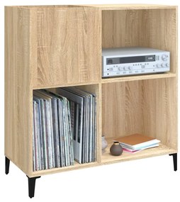 vidaXL Δισκοθήκη Sonoma Δρυς 84,5 x 38 x 89 εκ. από Επεξεργασμένο Ξύλο