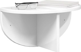 vidaXL Ράφι Τοίχου 2 pcs Υψηλής γυαλάδας λευκό 38 x 19 x 19 εκ