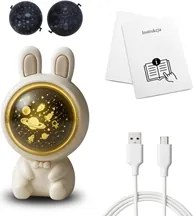 Παιδικό Πορτατίφ Προτζέκτορας Αστροναύτης Κουνελάκι με Μουσική