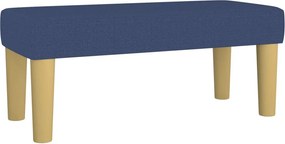 vidaXL Κρεβάτι Boxspring με Στρώμα Μπλε 80x200 εκ. Υφασμάτινο