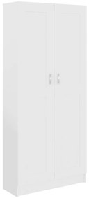 vidaXL Βιβλιοθήκη Λευκή 82,5 x 30,5 x 185,5 εκ. Επεξ. Ξύλο