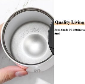 Ποτήρι Θερμός Ανοξείδωτο 400ml με Επιστόμιο - Άσπρο