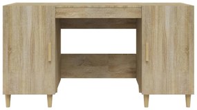 vidaXL Γραφείο Sonoma Δρυς 140 x 50 x 75 εκ. από Επεξεργασμένο Ξύλο