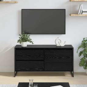 vidaXL Ντουλάπι TV Μαύρη Οξυά 100 x 36 x 49.5 εκ Επεξεργασμένο ξύλο