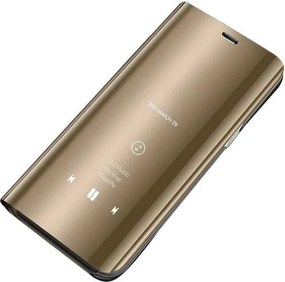 Clear View Cover Huawei P Smart 2021 Χρυσό