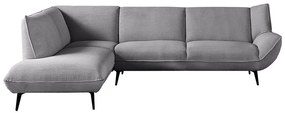 WOODWELL EMERALD Καναπές Σαλονιού Δεξιά Γωνία, Ύφασμα Κοτλέ Γκρι 274x203x82cm H.88cm Ε9419,21