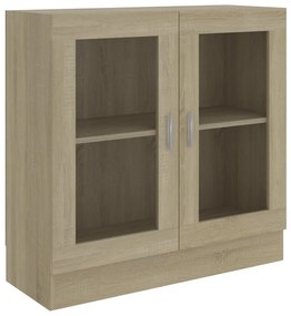 vidaXL Βιτρίνα Χρώμα Sonoma Δρυς 82,5 x 30,5 x 80 εκ. Μοριοσανίδα