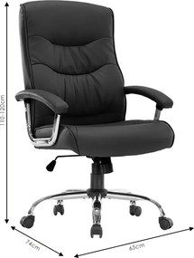 Καρέκλα γραφείου διευθυντή Primrose pakoworld pu γκρι