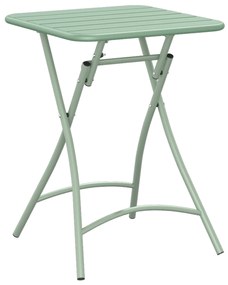 vidaXL Πτυσσόμενο Τραπέζι Κήπου Μέντα 55x55x73 εκ. από Ατσάλι