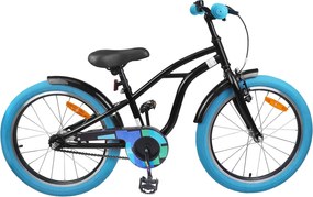 vidaXL Παιδικό Ποδήλατο 18 ίντσες για 5-7 ετών Μαύρο