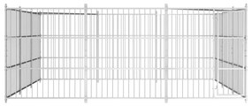 vidaXL Κλουβί Σκύλου Εξωτερικού Χώρου 450 x 450 x 185 εκ.