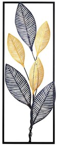 Διακοσμητικό Τοίχου Napoleon 279ENZ2523 32x5x90cm Black-Gold Wallity Μέταλλο