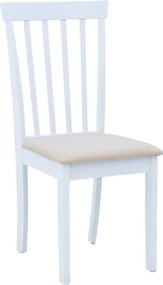 Καρέκλα Houston pakoworld σε λευκή απόχρωση 40x49x94εκ