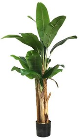 Τεχνητό Δέντρο Μπανανιά NP703_160 Ύψος 160cm Green New Plan Πλαστικό, Ύφασμα
