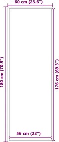 vidaXL Πατάκι Εισόδου Ανθρακί 60 x 180 εκ.