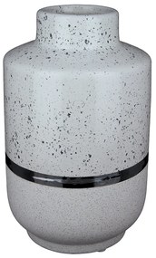 Βάζο ArteLibre Λευκό/Ασημί Κεραμικό 12.5x12.5x19.5cm