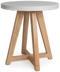 Τραπέζι Bistro Noria 0800019 70x70x75cm Natural-White