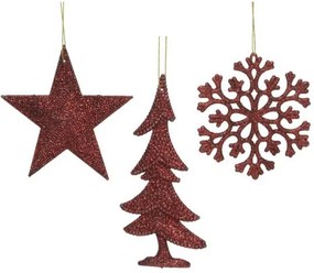 Beauty Home Μπορντό Στολίδι 0.8 x 10.5 x 10.5 cm