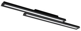 Φωτιστικό Οροφής-Πλαφονιέρα 99411 Saliteras-C Led Black-White Eglo Metal, Plastic