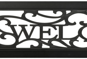 vidaXL Παγκάκι Κήπου Μαύρο 125 εκ. Ατσάλινο