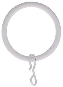 Κρίκοι Κουρτίνας 8τμχ (Φ20) L-N Mat White 7901108