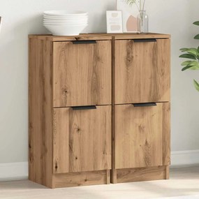 vidaXL Sideboards 2 τεμάχια Artisan Oak 30x30x70cm Κατασκευασμένο ξύλο