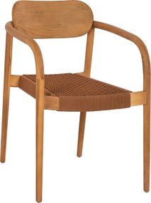ΠΟΛΥΘΡΟΝΑ OSLO HM9636.01 ΞΥΛΟ TEAK ΦΥΣΙΚΟ &amp; ΣΧΟΙΝΙ--B’ΔΙΑΛΟΓΗΣ 55x54x80Y εκ.