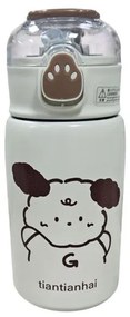 Παιδικό Θερμός 400ml με Ζωάκια & Καπάκι Πατουσάκι – Kids Thermal Bottle-176236-176236