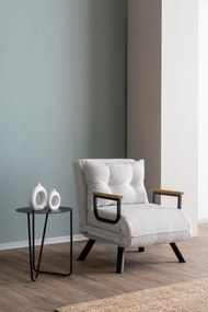 Πολυθρόνα-Κρεβάτι Λευκό SANDO SINGLE 78x67x78