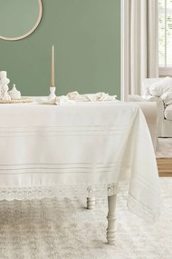 Stewehome Σετ τραπεζομάντηλου με ράνερ και δαχτυλίδια πετσετών από πολυεστέρα 160x220 cm