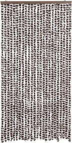 vidaXL Σήτα Εντόμων Καφέ / Λευκό 100 x 200 εκ. από Σενίλ