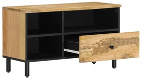 vidaXL Έπιπλο Τηλεόρασης 80 x 33 x 46 εκ. από Μασίφ Ξύλο Μάνγκο