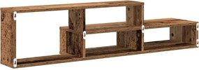 vidaXL ΡάφιΤηλεόρασηςΤοίχου 120x25x28,5εκ Επεξεργασμένο ξύλο