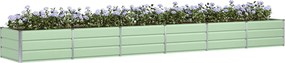 vidaXL Γλάστρα Πράσινο 480 x 80 x 45 cm Ατσάλι