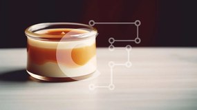 Intra Συλλεκτικό Ξύλινο Παζλ Plywood 4mm - Γυάλινο βάζο με πορτοκαλί κερί σε ξύλινο τραπέζι Σε Ξύλινο Κουτί - Διαστάσεις: 10x10 cm – 25 κομμάτια