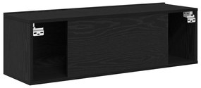 vidaXL Κόγχες τηλεόρασης 2 τεμ Μαύρο Δρύς 100x30x30 εκ Επεξεργασμένο ξύλο